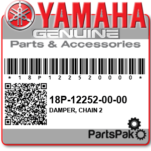 Yamaha 18P-12252-00-00 Damper, Chain 2; New # 18P-12252-01-00