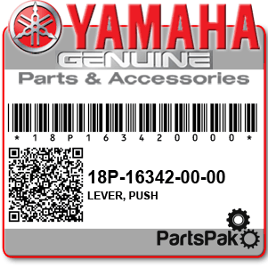 Yamaha 18P-16342-00-00 Lever, Push; 18P163420000