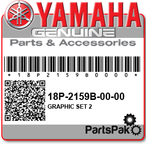 Yamaha 18P-2159B-00-00 Graphic Set 2; 18P2159B0000