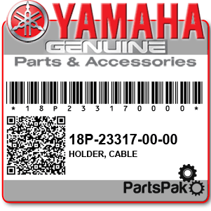 Yamaha 18P-23317-00-00 Holder, Cable; 18P233170000