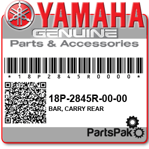 Yamaha 18P-2845R-00-00 Bar, Carry Rear; 18P2845R0000