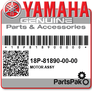 Yamaha 18P-81800-00-00 Motor Assembly; New # 18P-81890-00-00