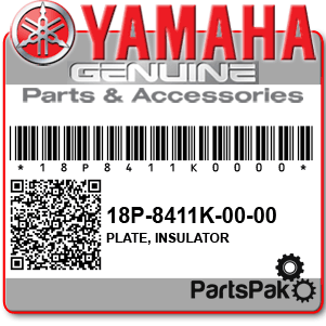 Yamaha 18P-8411K-00-00 Plate, Insulator; 18P8411K0000