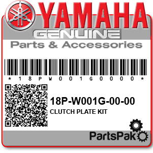 Yamaha 18P-W001G-00-00 Clutch Plate Kit; 18PW001G0000