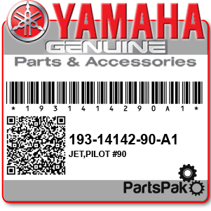 Yamaha 193-14142-90-00 Jet, Pilot #90; New # 193-14142-90-A1