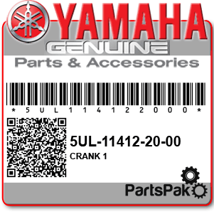 Yamaha 5UL-11412-00-00 Crank 1; New # 5UL-11412-20-00