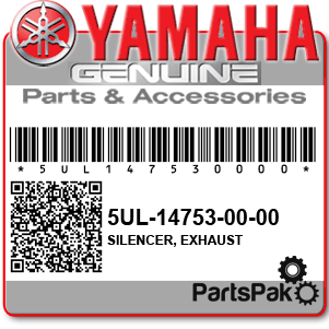Yamaha 5UL-14753-00-00 Silencer, Exhaust; 5UL147530000