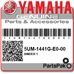 Yamaha 5UM-1441G-E0-00 Binder 1; 5UM1441GE000