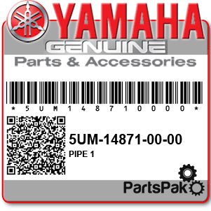 Yamaha 5UM-14871-00-00 Pipe 1; 5UM148710000