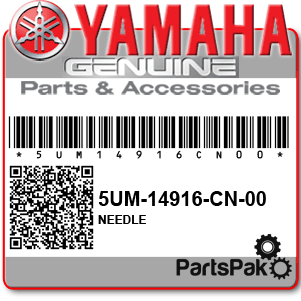 Yamaha 5UM-14916-CN-00 Needle; 5UM14916CN00