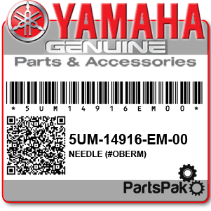 Yamaha 5UM-14916-EM-00 Needle (#Oberm); 5UM14916EM00