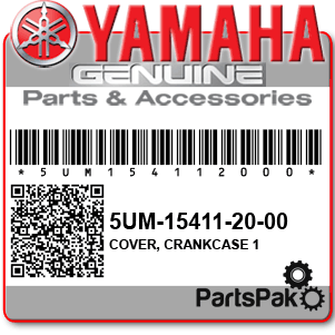Yamaha 5UM-15411-20-00 Cover, Crankcase 1; 5UM154112000