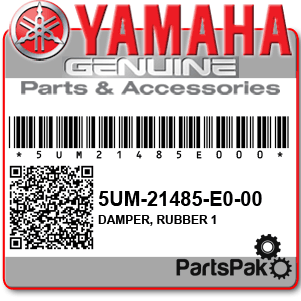 Yamaha 5UM-21485-E0-00 Damper, Rubber 1; New # 5UM-21485-E1-00