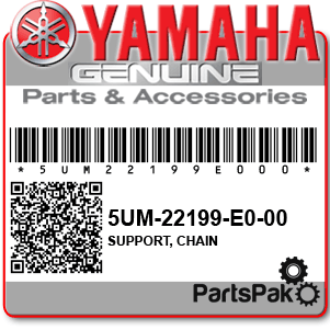 Yamaha 5UM-22199-E0-00 Support, Chain; 5UM22199E000