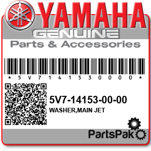 Yamaha 5V7-14153-00-00 Washer, Main Jet; 5V7141530000