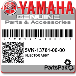 Yamaha 5VK-13761-00-00 Injector Assembly; 5VK137610000