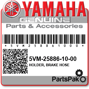 Yamaha 5VM-25886-10-00 Holder, Brake Hose; 5VM258861000