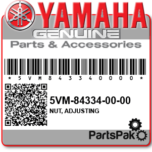 Yamaha 5VM-84334-00-00 Nut, Adjusting; 5VM843340000