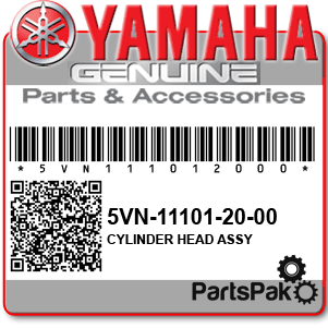 Yamaha 5VN-11101-20-00 Cylinder Head Assembly; 5VN111012000