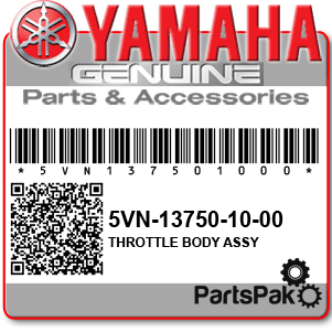 Yamaha 5VN-13750-10-00 Throttle Body Assembly; 5VN137501000