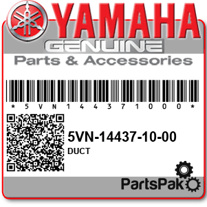 Yamaha 5VN-14437-10-00 Duct; 5VN144371000