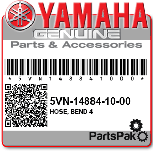 Yamaha 5VN-14884-10-00 Hose, Bend 4; 5VN148841000