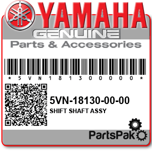 Yamaha 5VN-18130-00-00 Shift Shaft Assembly; 5VN181300000