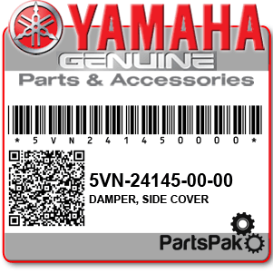 Yamaha 5VN-24145-00-00 Damper, Side Cover; 5VN241450000