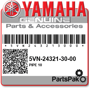 Yamaha 5VN-24321-30-00 Pipe 10; 5VN243213000