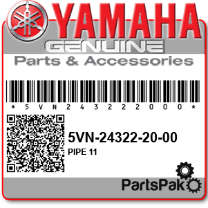 Yamaha 5VN-24322-20-00 Pipe 11; 5VN243222000