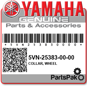 Yamaha 5VN-25383-00-00 Collar, Wheel; 5VN253830000