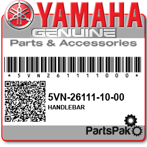 Yamaha 5VN-26111-10-00 Handlebar; 5VN261111000