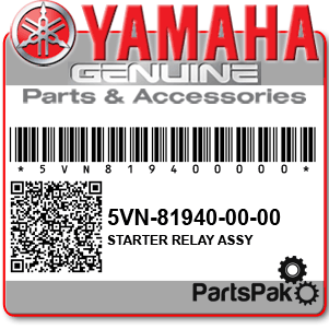 Yamaha 5VN-81940-00-00 Starter Relay Assembly; 5VN819400000