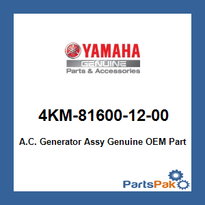 Yamaha 4KM-81600-12-00 A.C. Generator Assy; 4KM816001200