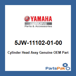 Yamaha 5JW-11102-01-00 Cylinder Head Assy; 5JW111020100