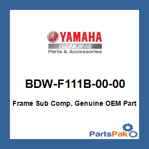 Yamaha BDW-F111B-00-00 Frame Sub Comp.; BDWF111B0000