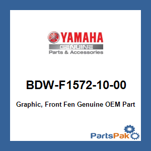Yamaha BDW-F1572-10-00 Graphic, Front Fen; BDWF15721000