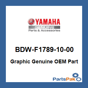 Yamaha BDW-F1789-10-00 Graphic; BDWF17891000