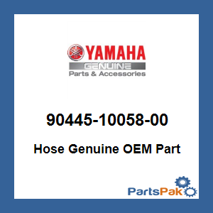 Yamaha 90445-10058-00 Hose; 904451005800