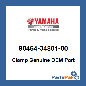 Yamaha 90464-34801-00 Clamp; 904643480100