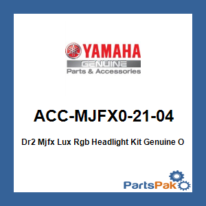 Yamaha ACC-MJFX0-21-04 Dr2 Mjfx Lux Rgb Headlight Kit; ACCMJFX02104