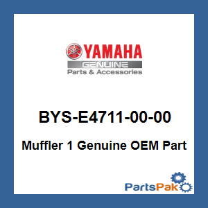 Yamaha BYS-E4711-00-00 Muffler 1; BYSE47110000