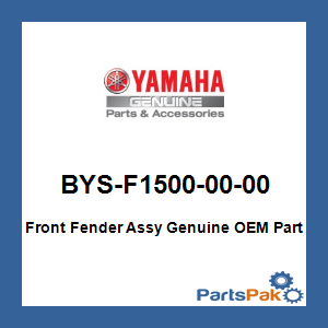 Yamaha BYS-F1500-00-00 Front Fender Assy; BYSF15000000