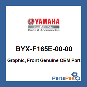 Yamaha BYX-F165E-00-00 Graphic, Front; BYXF165E0000