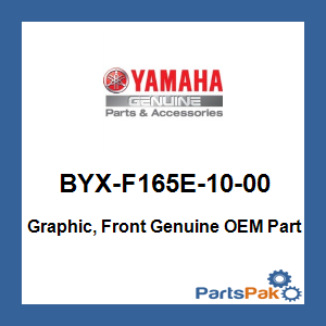 Yamaha BYX-F165E-10-00 Graphic, Front; BYXF165E1000