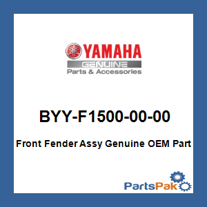 Yamaha BYY-F1500-00-00 Front Fender Assy; BYYF15000000