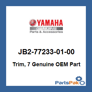 Yamaha JB2-77233-01-00 Trim, 7; JB2772330100