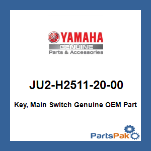Yamaha JU2-H2511-20-00 Key, Main Switch; JU2H25112000