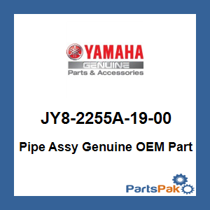 Yamaha JY8-2255A-19-00 Pipe Assy; JY82255A1900