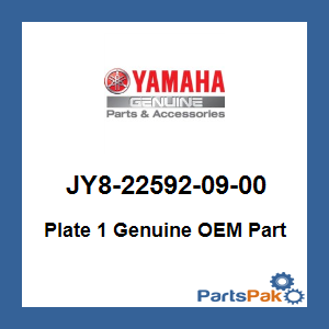 Yamaha JY8-22592-09-00 Plate 1; JY8225920900